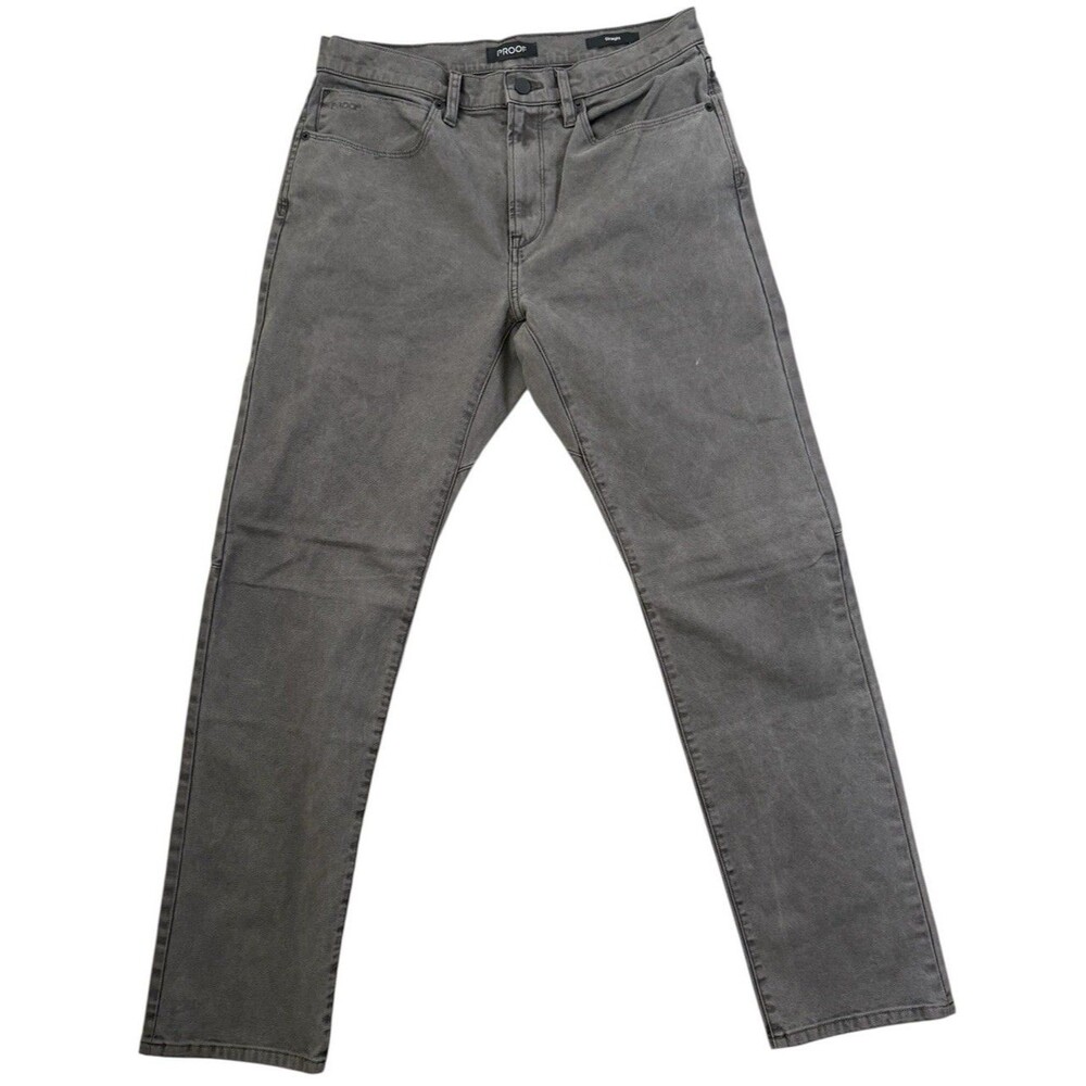 Proof Gray Straight Fit  5-Pocket Men’s Jeans Pants Size 32 x 32